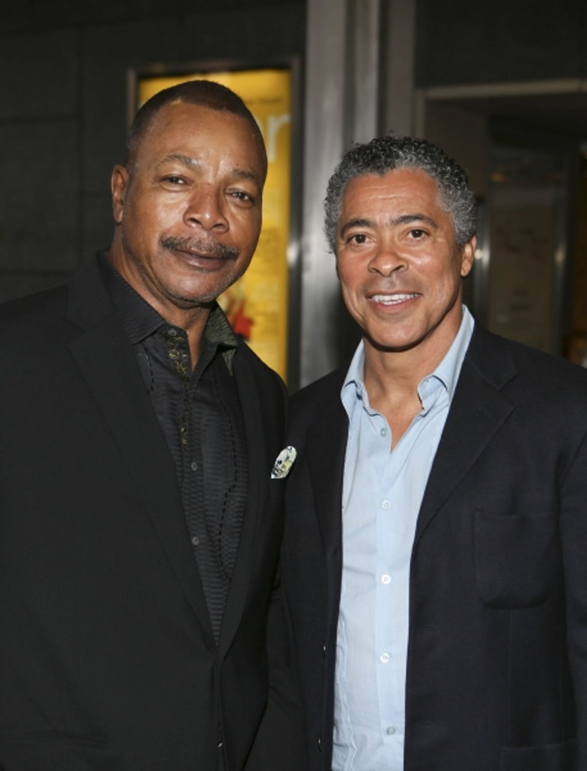 Actors Carl Weathers and Dominic Hoffman at 