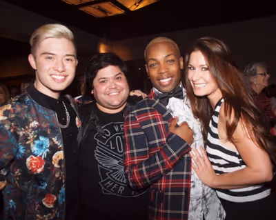 Chester Lockhart, Harvey Guillen, Todrick Hall, and Cassandra Murphy Photo