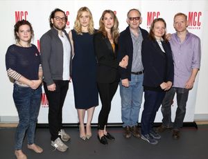Playwright Penelope Skinner, Director Sam Gold, Greta Gerwig, Lucy Owen, Max Baker, C Photo