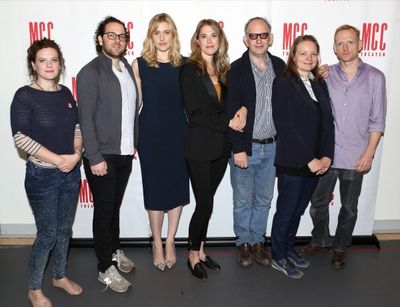Playwright Penelope Skinner, Director Sam Gold, Greta Gerwig, Lucy Owen, Max Baker, C Photo