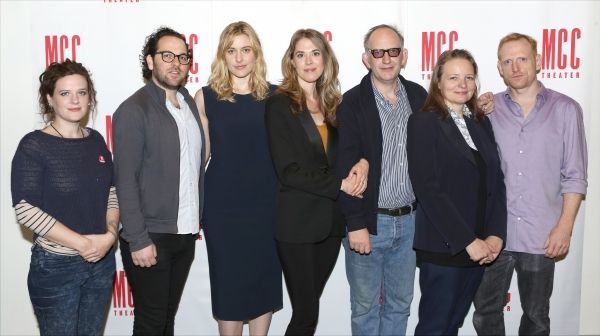Playwright Penelope Skinner, Director Sam Gold, Greta Gerwig, Lucy Owen, Max Baker, C Photo