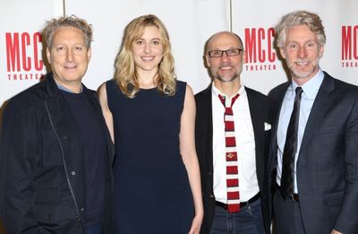 Bernie Telsey, Greta Gerwig, Will Cantler and Blake West  Photo