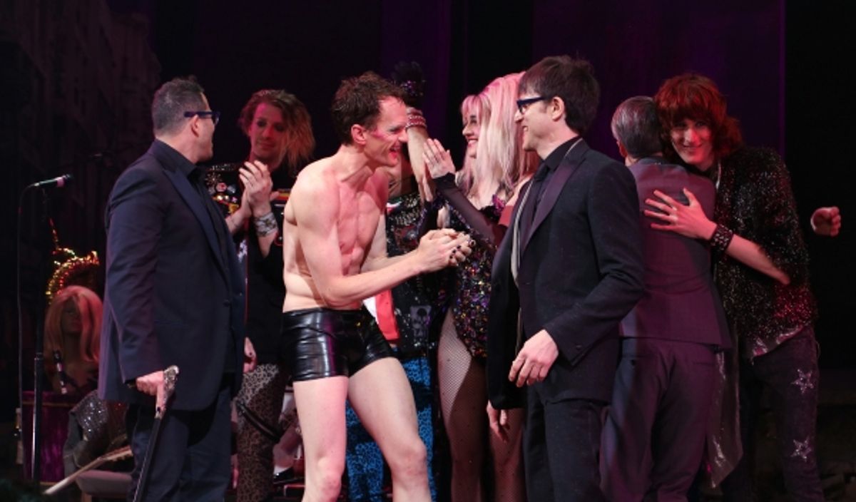 Director Michael Mayer, Neil Patrick Harris, Lena Hall, Stephen Trask and band  at 