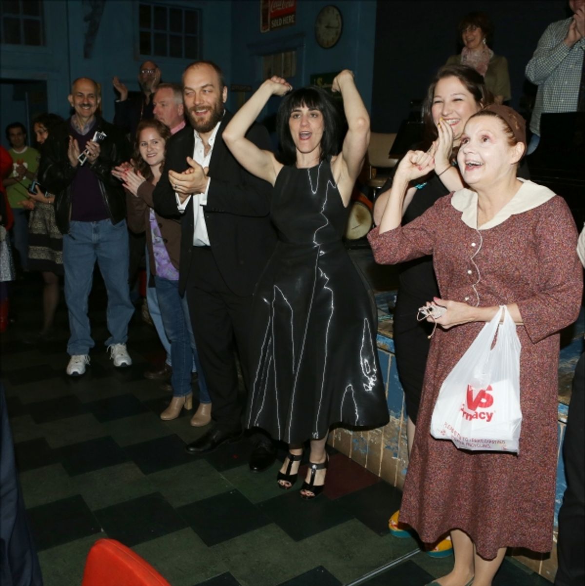Alexander Gemignani, Leigh Silverman and Annie Golden at 