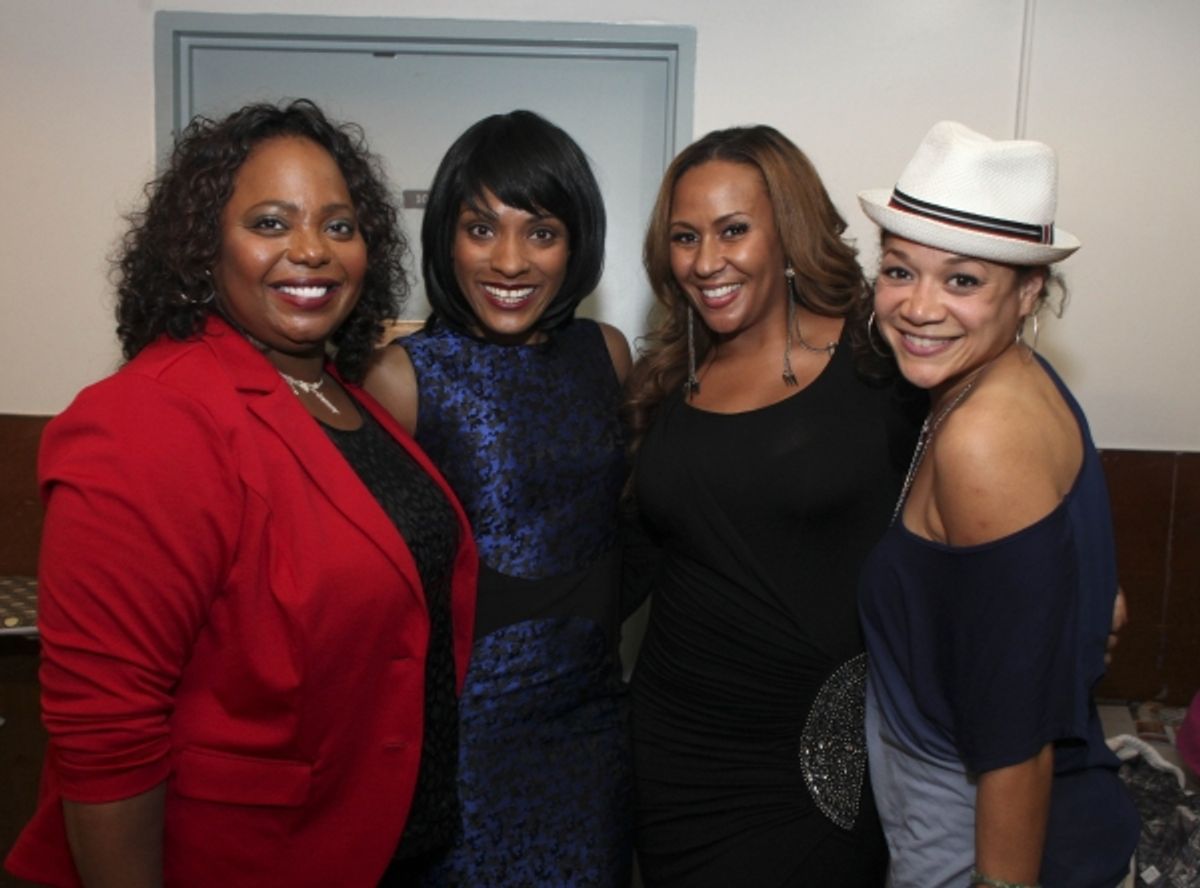 Actress Cocoa Brown, cast member Alicia Hall Moran and actresses Kiki Haynes and Michole Briana White at 