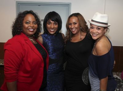 Actress Cocoa Brown, cast member Alicia Hall Moran and actresses Kiki Haynes and Mich Photo