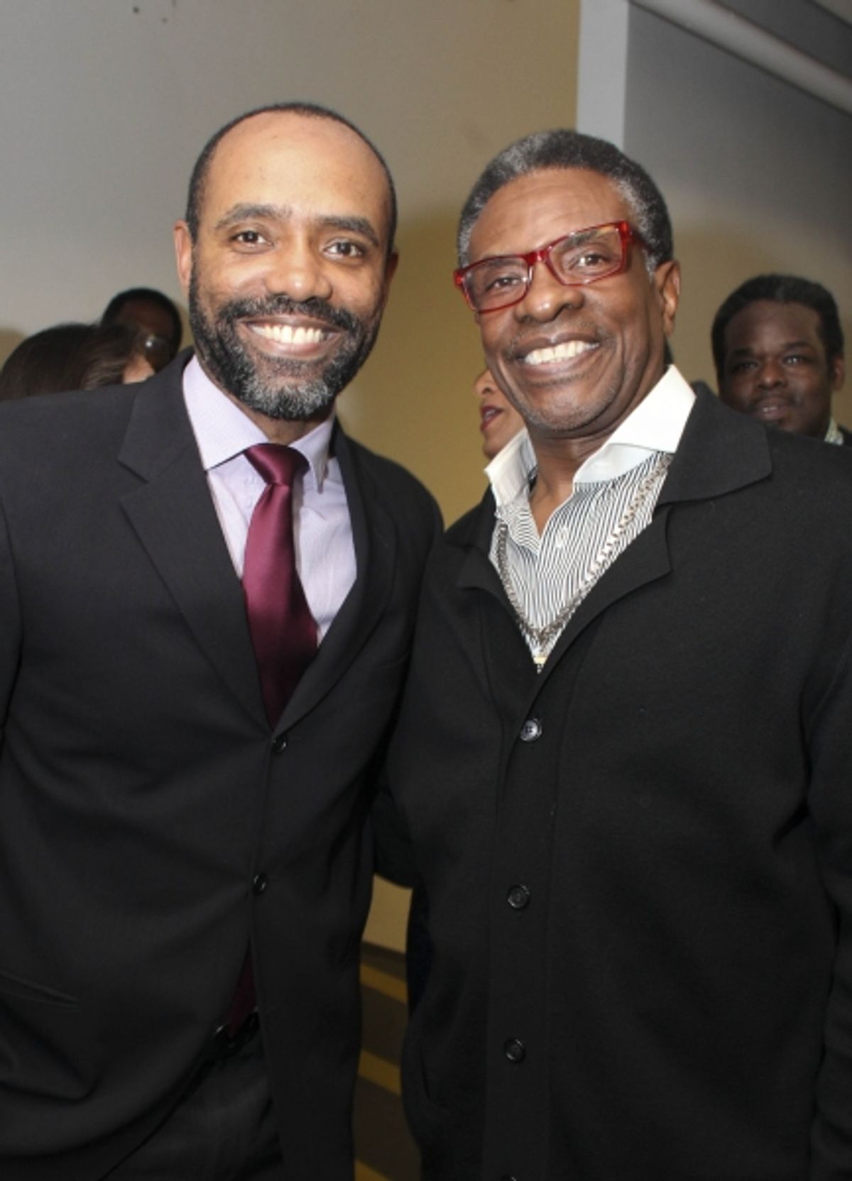 Cast member Nathaniel Stampley and actor Keith David at 