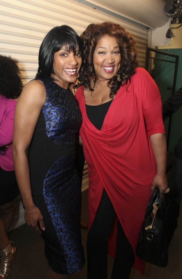 Cast member Alicia Hall Moran and actress Kym E. Whitley Photo