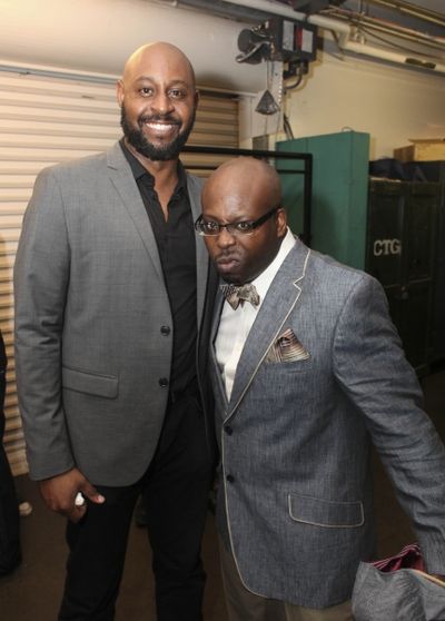 Cast members Alvin Crawford and James Earl Jones II Photo