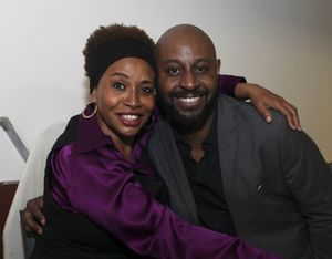 Actress Jenifer Lewis and cast member Alvin Crawford @ BroadwayWorld Actress Jenifer Lewis and cast member Alvin Crawford Photo
