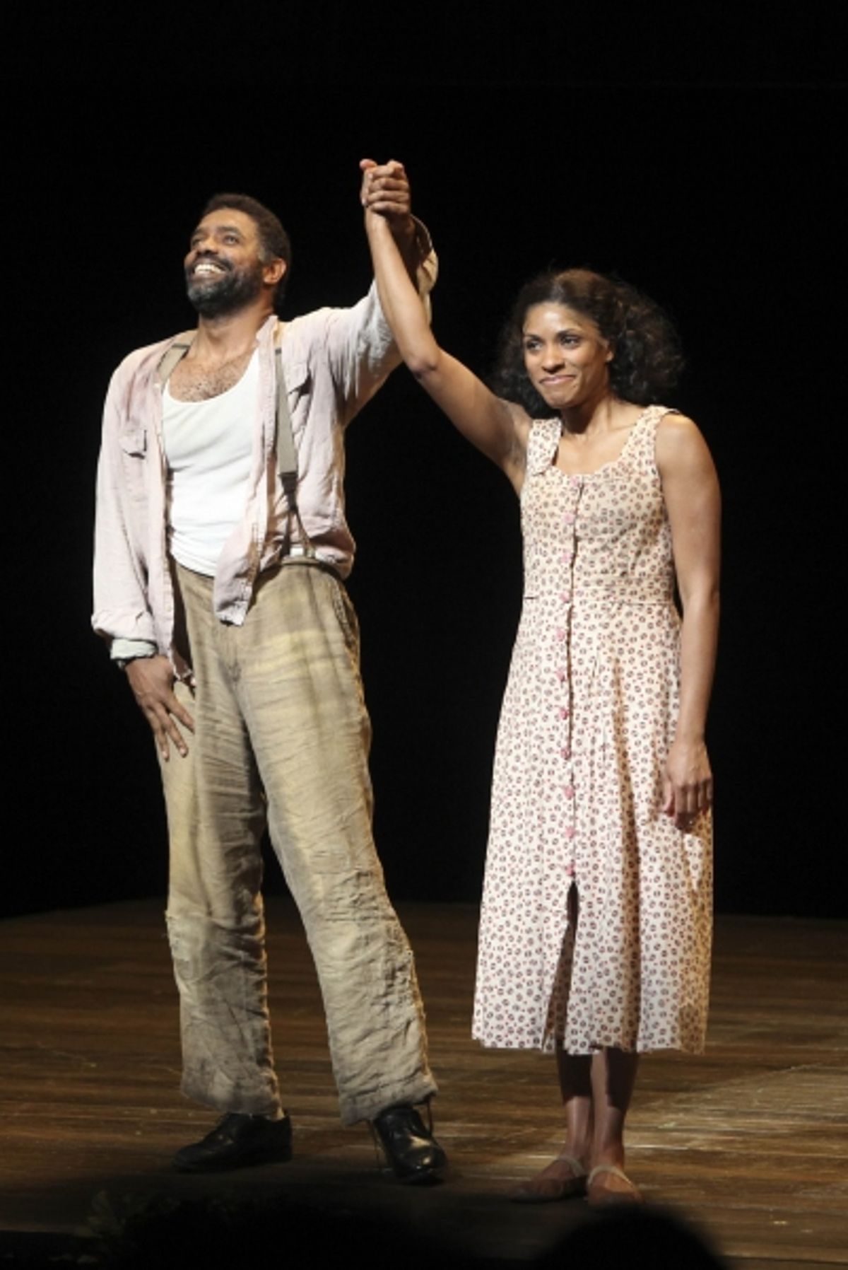 Cast members Nathaniel Stampley and Alicia Hall Moran  at 