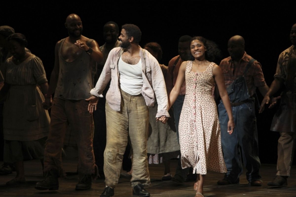 Cast members Nathaniel Stampley and Alicia Hall Moran at 