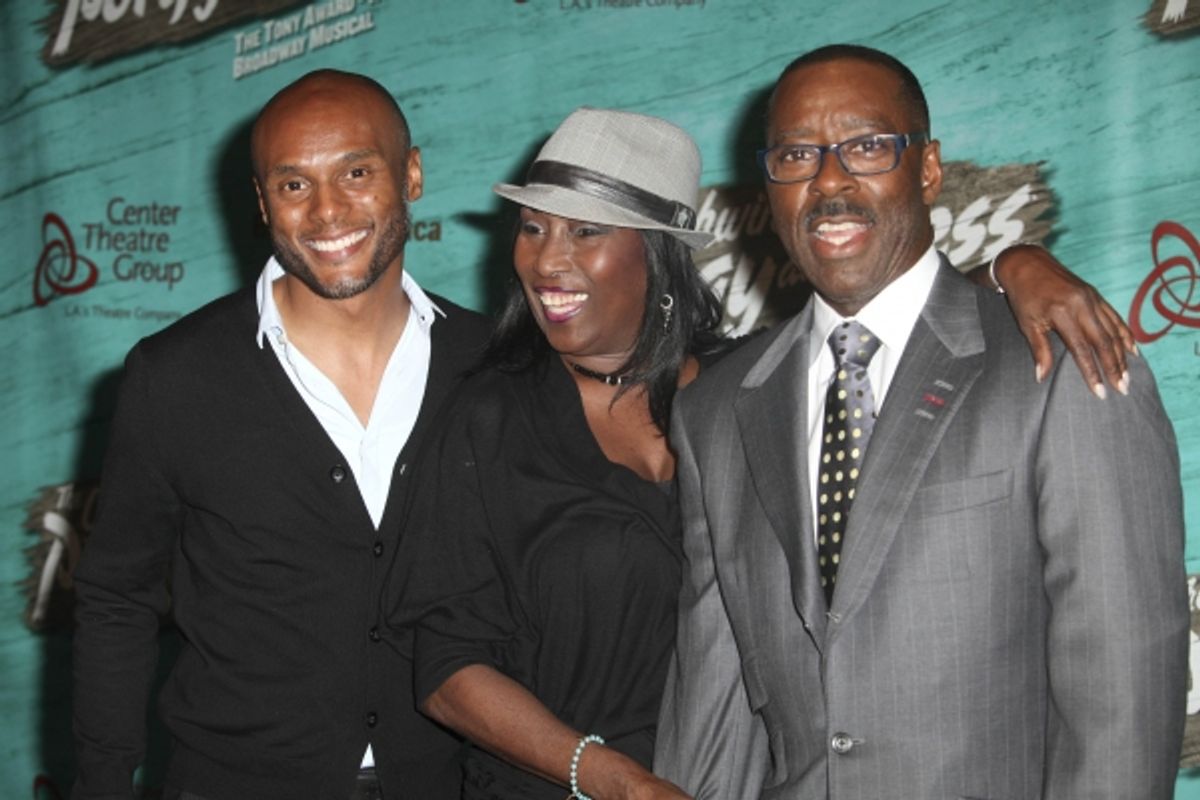 Musician Kenny Lattimore, actress Kiki Shepard and actor Courtney B. Vance  at 