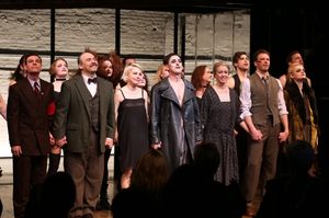 Aaron Krohn, Danny Burstein, Michelle Williams, Alan Cumming, Linda Emond, Bill Heck  Photo