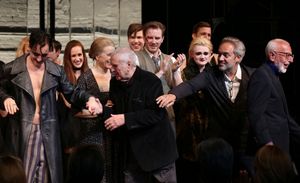 Alan Cumming, Linda Emond, John Kander, Bill Heck, Gayle Rankin, Sam Mendes and Joe M Photo