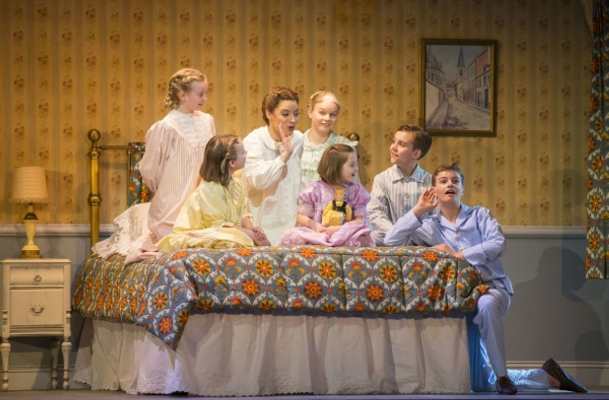 Jenn Gambatese and the children at 