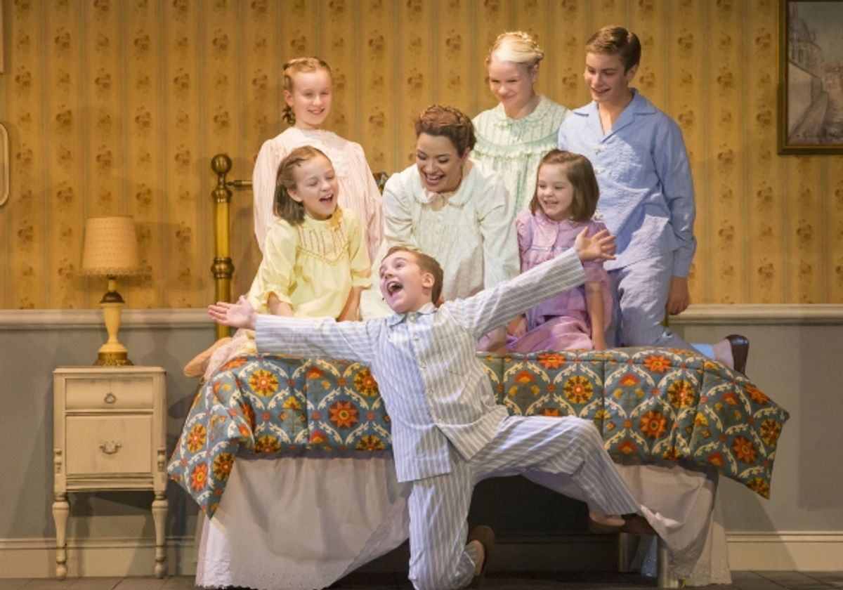 Jenn Gambatese and the children at 