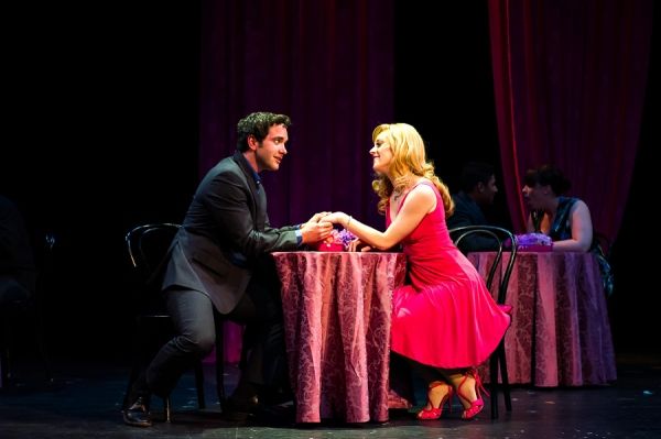 Patrick Cook as Warner Huntington III and Jayme Armstrong as Elle Woods Photo