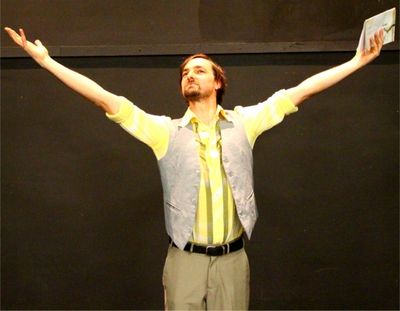 Shaun Griffin plays Roy in Cosi, a manic depressive overly enthusiastic about a parti Photo