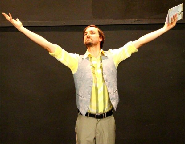 Shaun Griffin plays Roy in Cosi, a manic depressive overly enthusiastic about a parti Photo