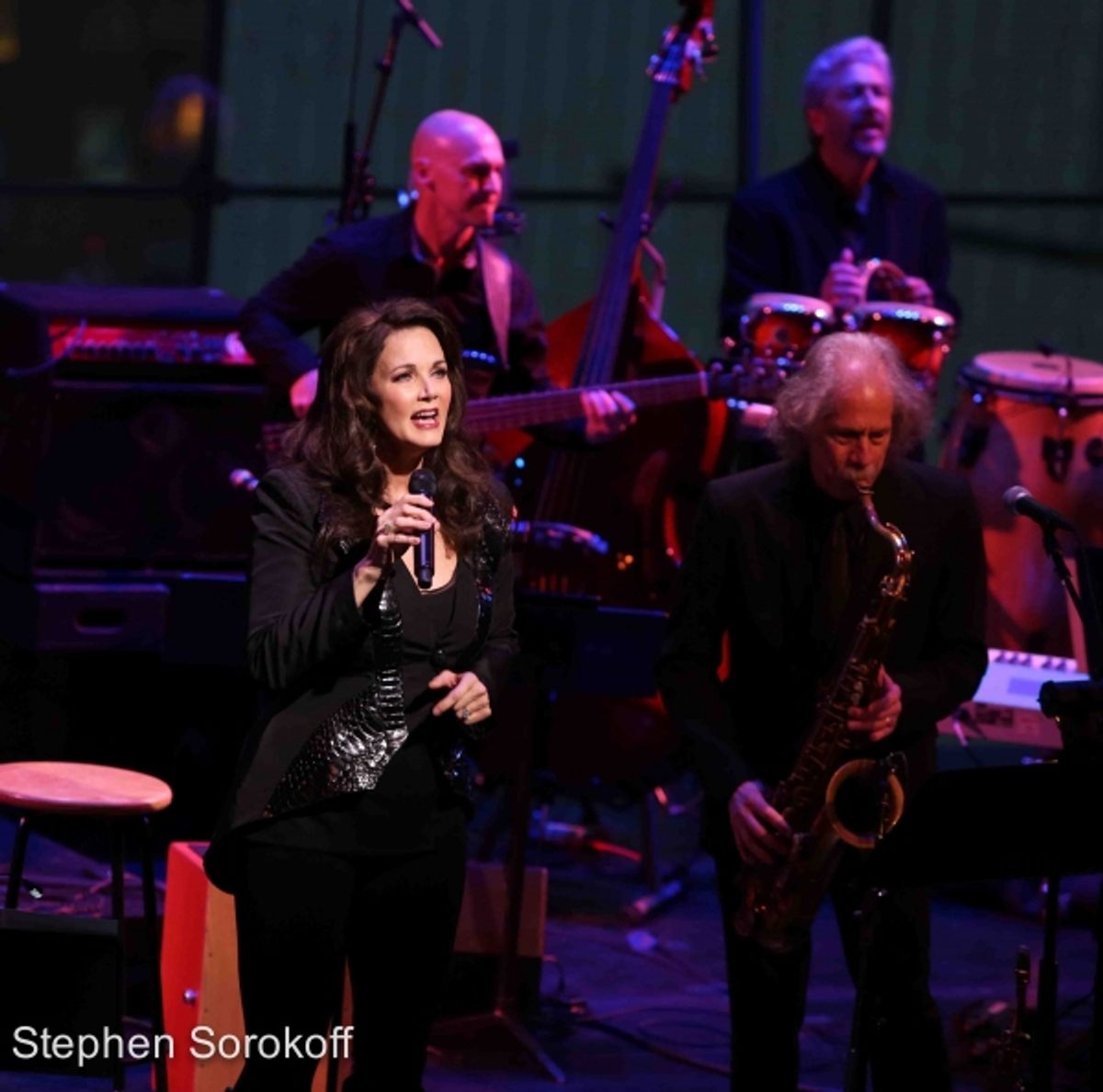 Lynda Carter &amp; Lou Marini at 