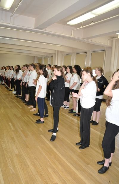 The Camp Broadway Kids rehearsing for Carnegie Hall-The Camp Broadway Kids hail from  Photo