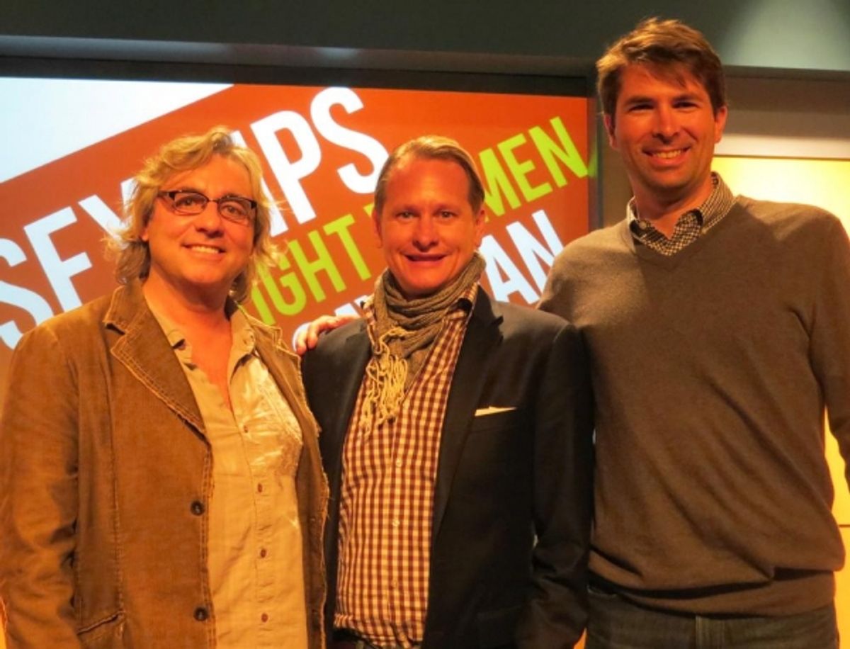 Producer Shawn Nightingale, Carson Kressley and playwright/producer Matt Murphy at 