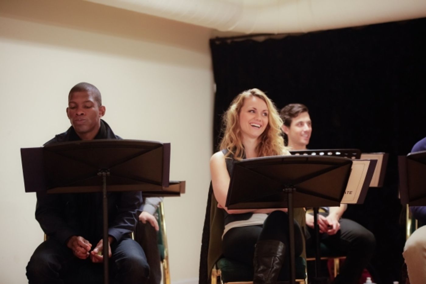 Photo Flash: In Rehearsal with ANTHEM's Jason Gotay, Remy Zaken, Randy Jones and More Off-Broadway  Image