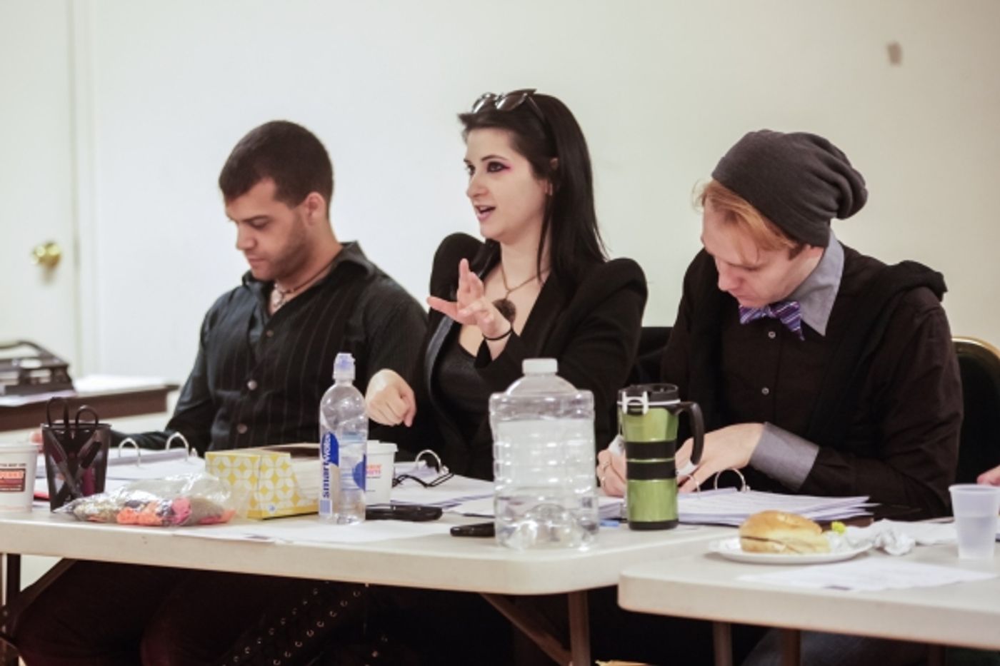 Photo Flash: In Rehearsal with ANTHEM's Jason Gotay, Remy Zaken, Randy Jones and More Off-Broadway  Image