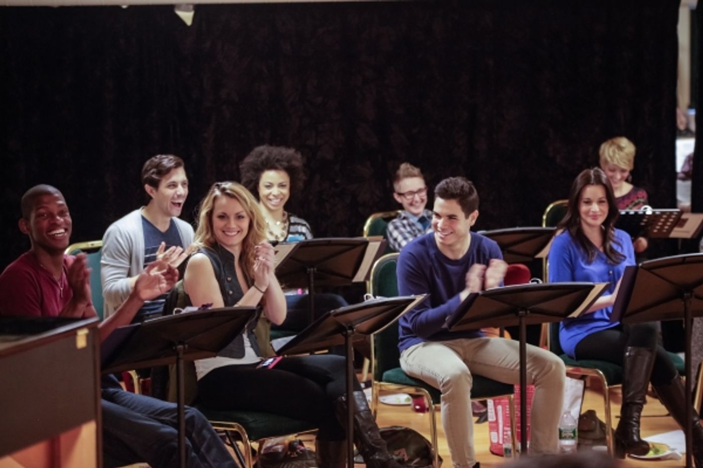 Photo Flash: In Rehearsal with ANTHEM's Jason Gotay, Remy Zaken, Randy Jones and More Off-Broadway  Image