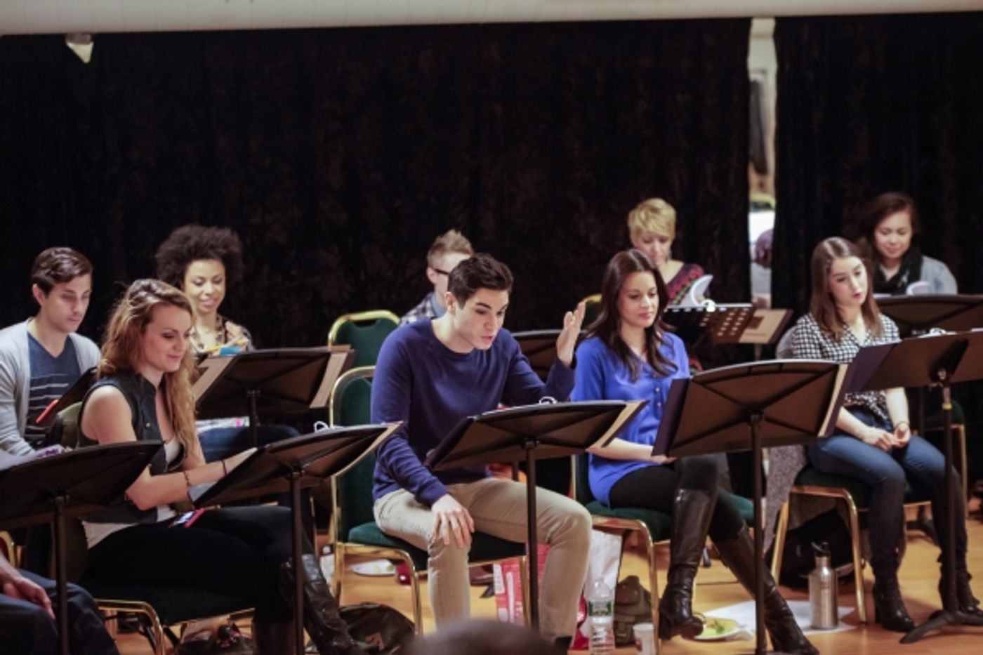 Photo Flash: In Rehearsal with ANTHEM's Jason Gotay, Remy Zaken, Randy Jones and More Off-Broadway  Image