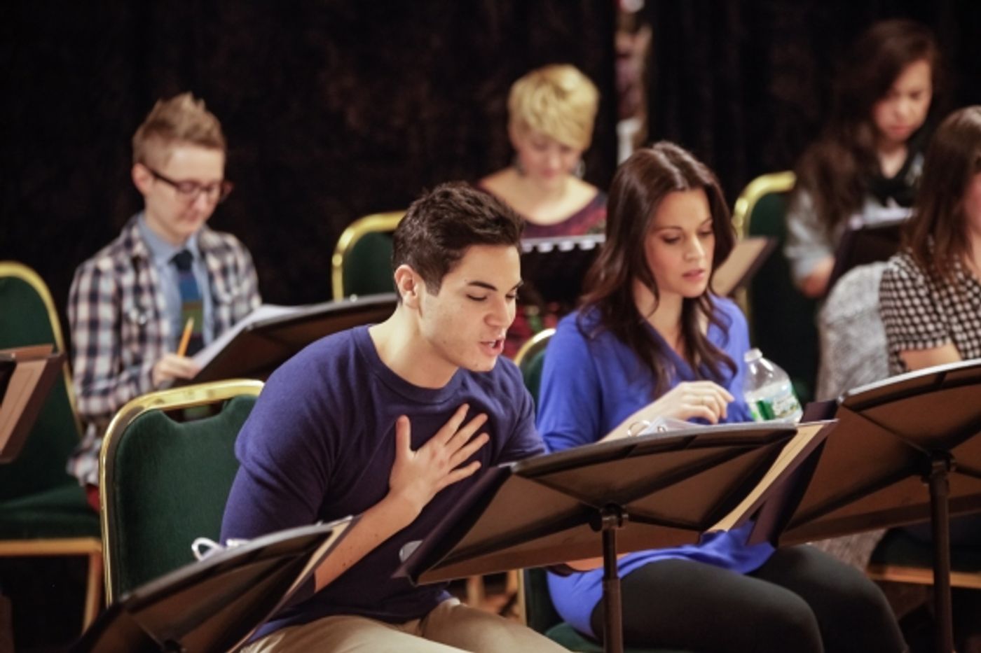 Photo Flash: In Rehearsal with ANTHEM's Jason Gotay, Remy Zaken, Randy Jones and More Off-Broadway  Image