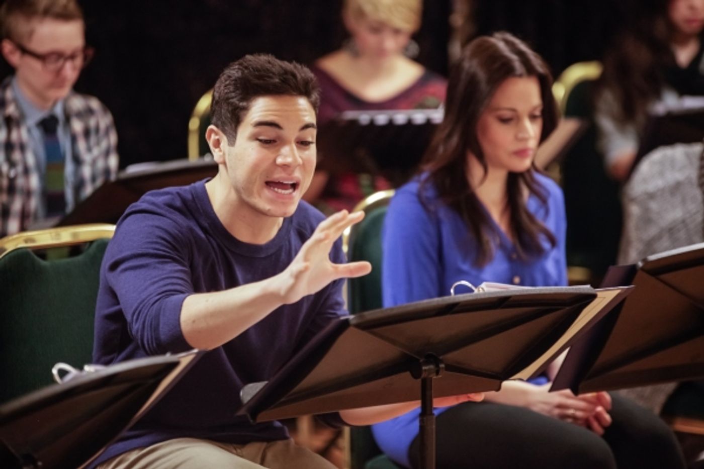 Photo Flash: In Rehearsal with ANTHEM's Jason Gotay, Remy Zaken, Randy Jones and More Off-Broadway  Image