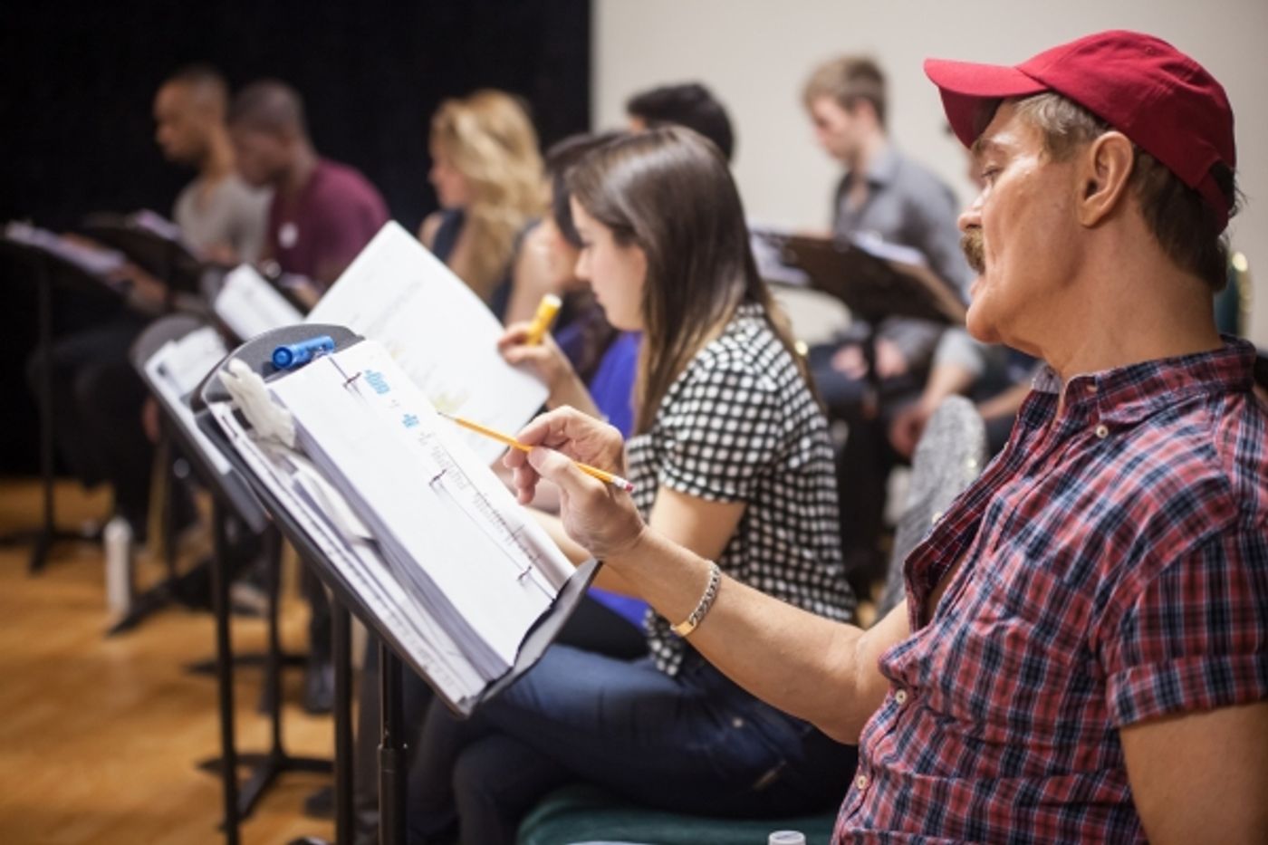 Photo Flash: In Rehearsal with ANTHEM's Jason Gotay, Remy Zaken, Randy Jones and More Off-Broadway  Image