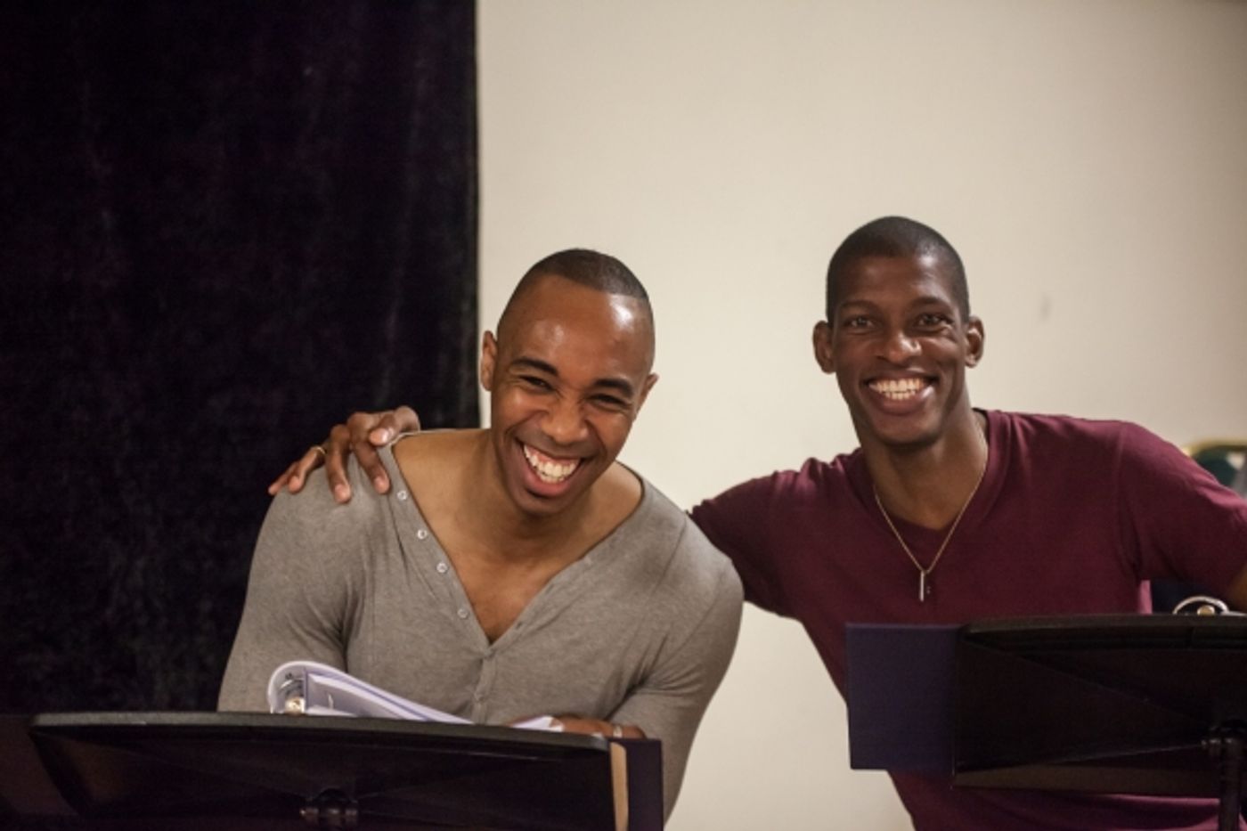 Photo Flash: In Rehearsal with ANTHEM's Jason Gotay, Remy Zaken, Randy Jones and More Off-Broadway  Image