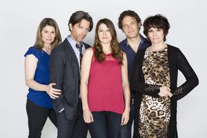 The cast of Dog and Pony: (from left) Heidi Blickenstaff, Jon Patrick Walker, Nicole  Photo