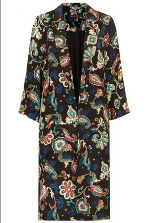 PAISLEY PRINT SILK OVERCOAT BY KATE MOSS FOR TOPSHOP Ã‚Â£120.00 Photo