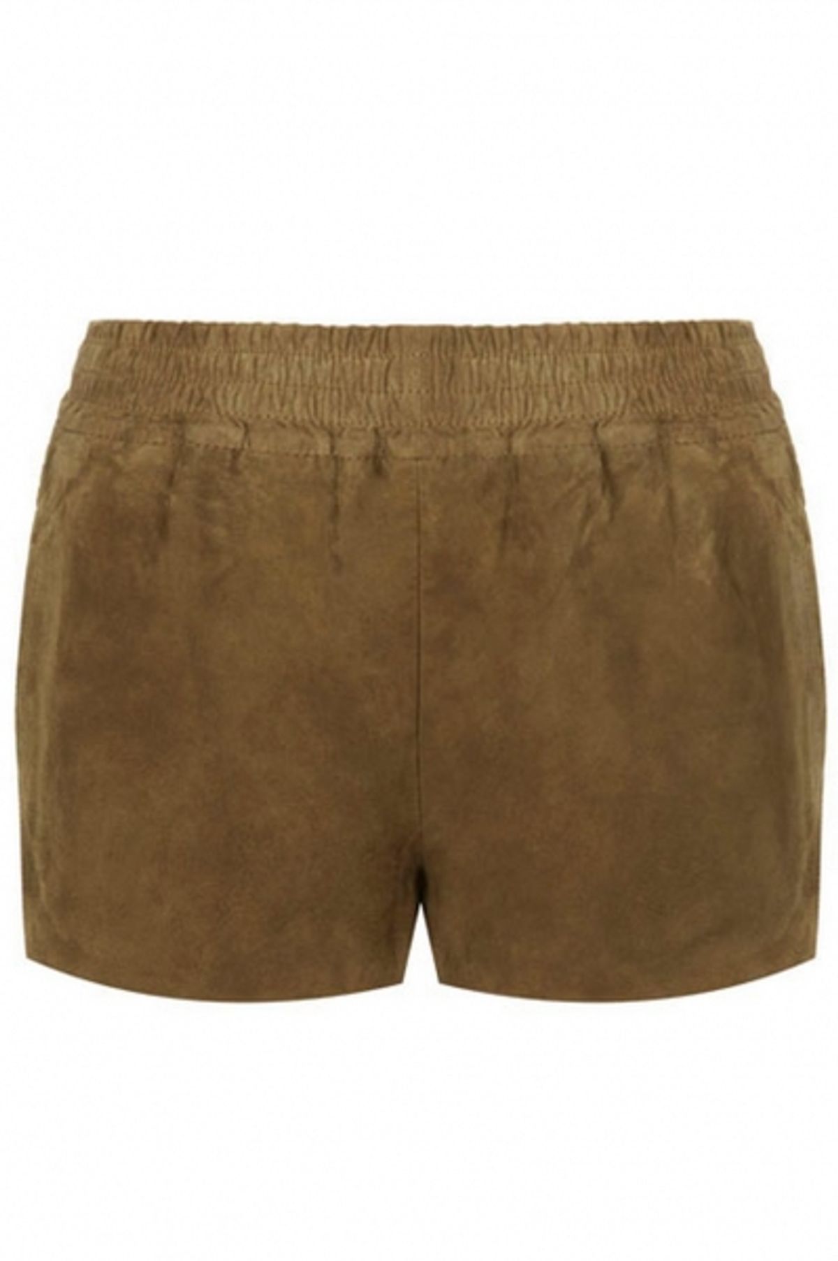 SUEDE RUNNER SHORTS BY KATE MOSS FOR TOPSHOP Ã‚Â£75.00 at Kate Moss x Topshop Lands Wednesday