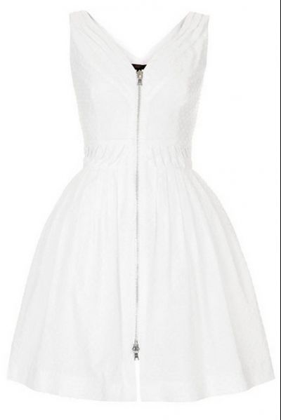 ZIP FRONT COTTON DOBBY SUNDRESS BY KATE MOSS FOR TOPSHOP Ã‚Â£75.00 Photo