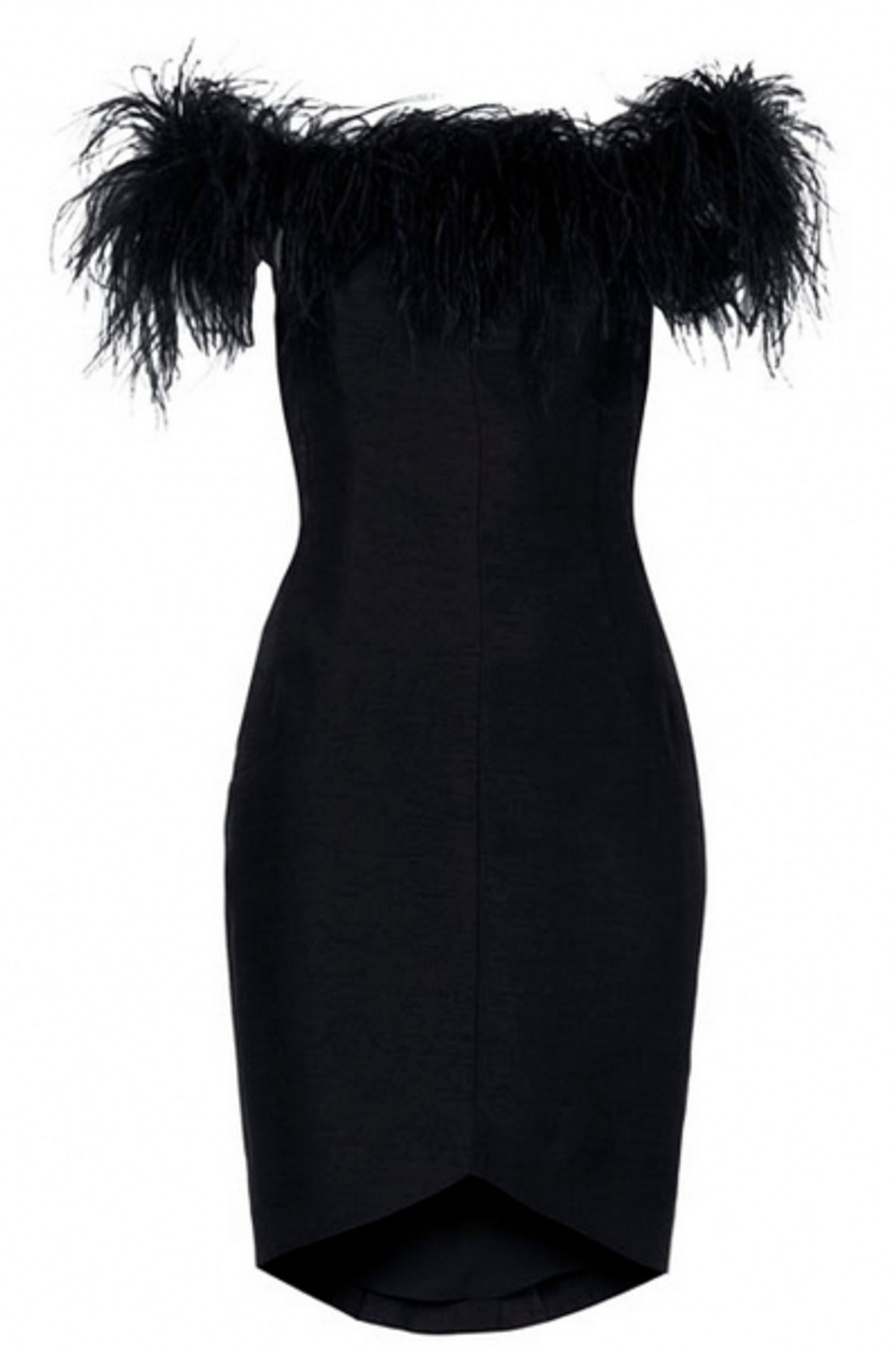 FEATHER OFF SHOULDER COCKTAIL DRESS BY KATE MOSS FOR TOPSHOP Ã‚Â£130.00 at Kate Moss x Topshop Lands Wednesday