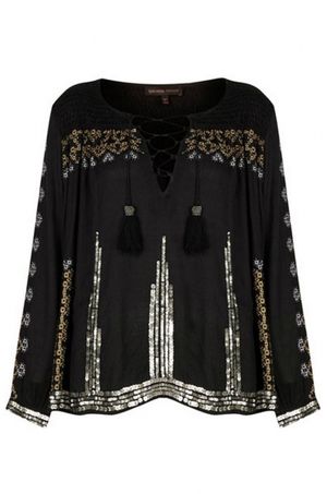 EMBROIDERED SMOCK BLOUSE BY KATE MOSS FOR TOPSHOP Ã‚Â£60.00 Photo