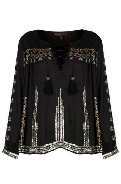 EMBROIDERED SMOCK BLOUSE BY KATE MOSS FOR TOPSHOP Ã‚Â£60.00 Photo