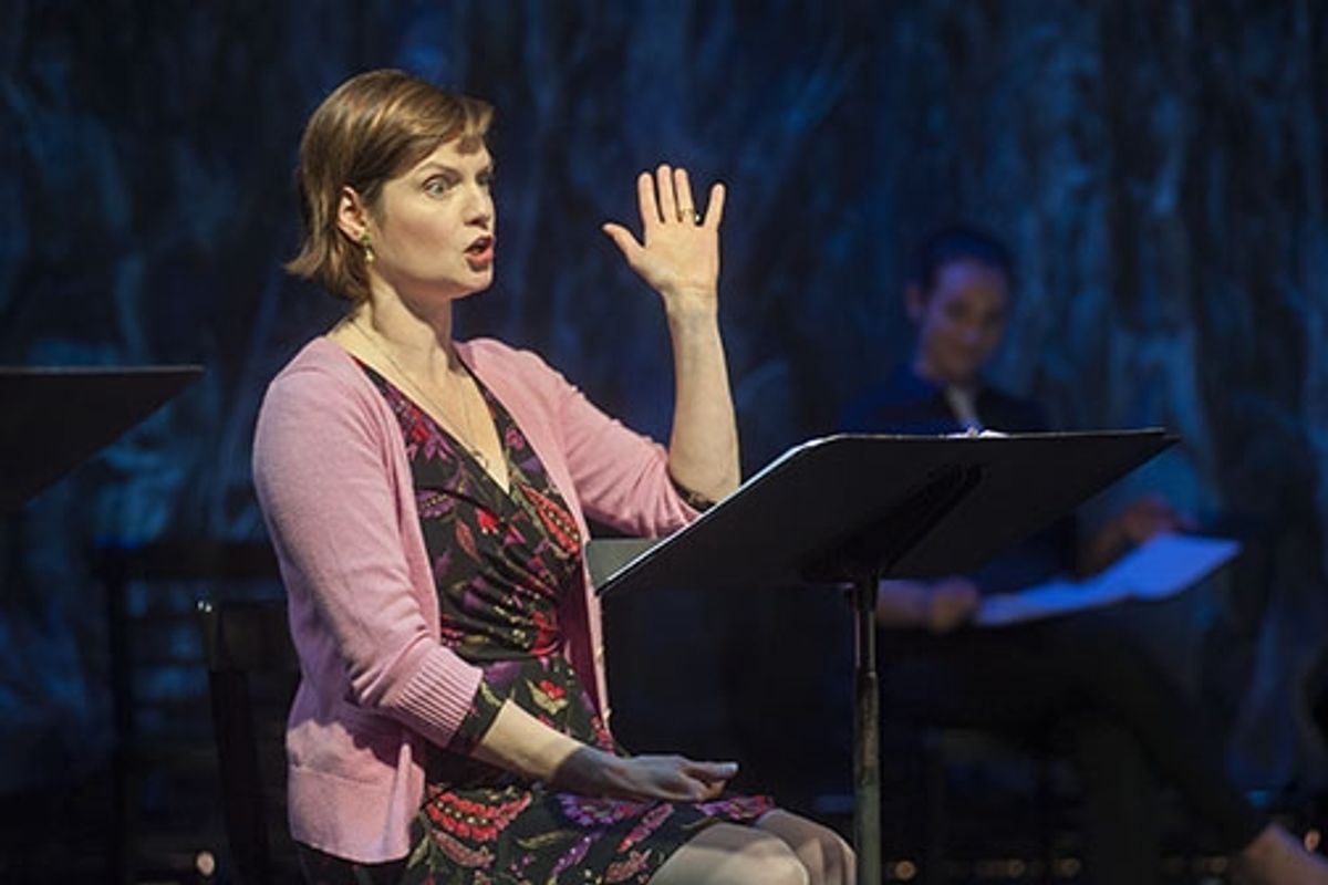 Mary Bacon during the reading of THE MAY QUEEN at 