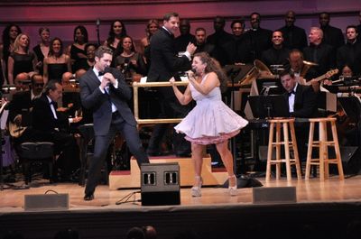 Matthew Morrison, Steven Reineke and Marissa Jaret Winokur Photo