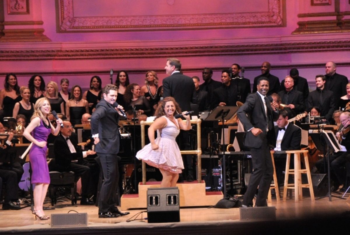 Kerry Butler, Matthew Morrison, Marissa Jaret Winokur and Corey Reynolds at 