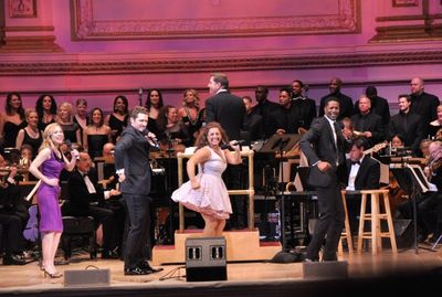 Kerry Butler, Matthew Morrison, Marissa Jaret Winokur and Corey Reynolds Photo