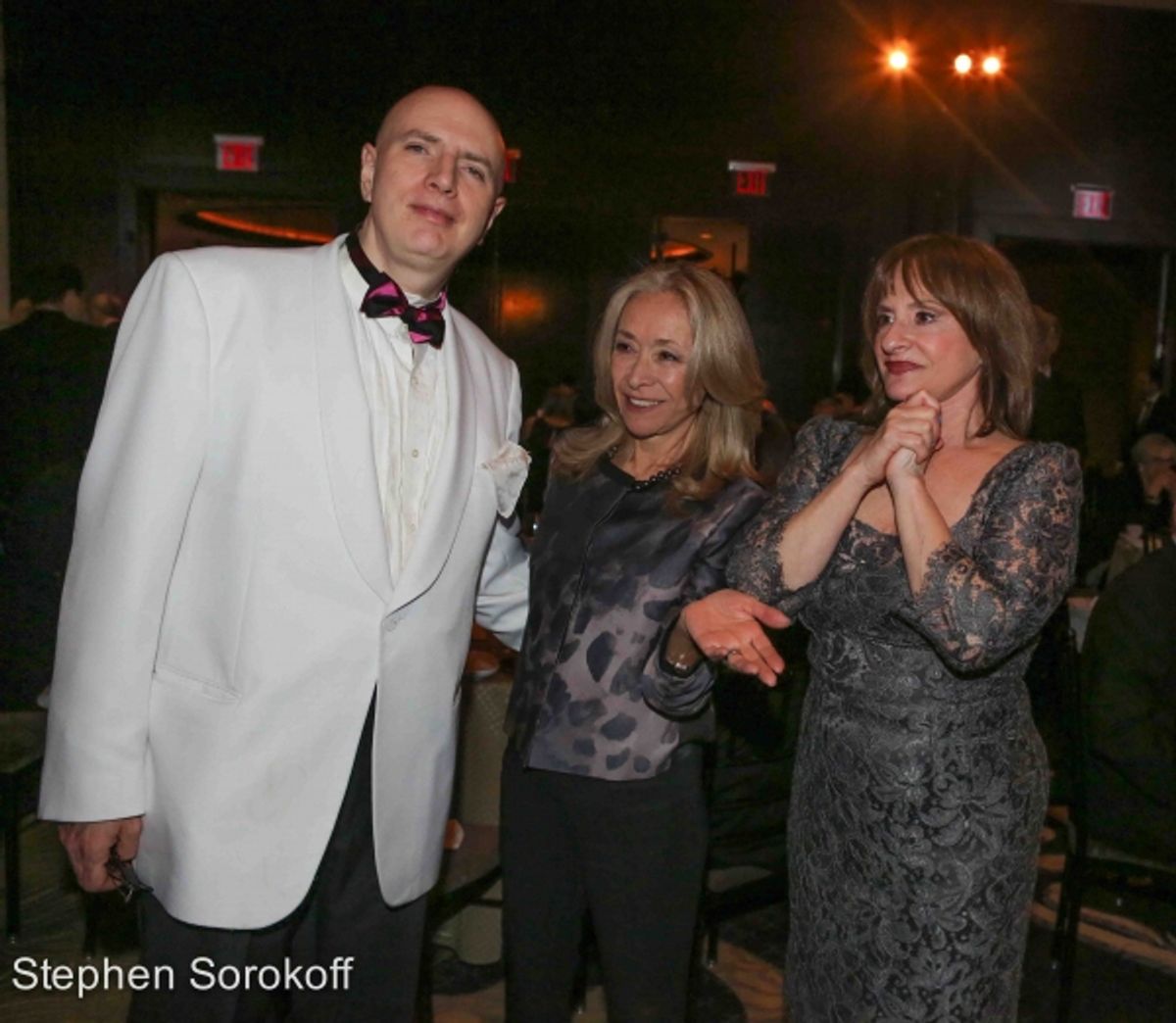 Will Friedwald, Eda Sorokoff, Patti LuPone at 