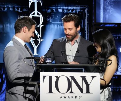 Jonathan Groff, Hugh Jackman and Lucy Liu  Photo