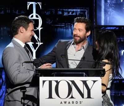 Jonathan Groff, Hugh Jackman and Lucy Liu  Photo