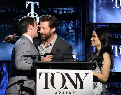 Jonathan Groff, Hugh Jackman and Lucy Liu  Photo